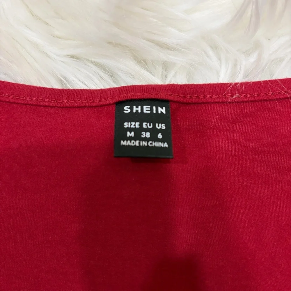 NWOT Maroon red cropped long sleeve top